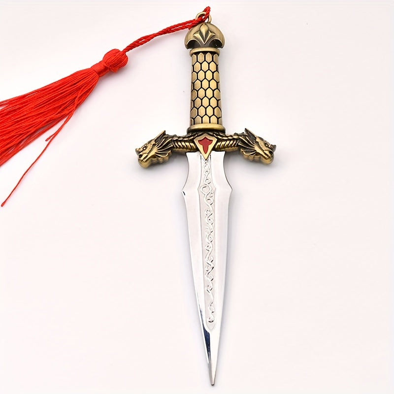 European Small Dagger Eco Friendly Zinc Alloy Double Dragon Blade