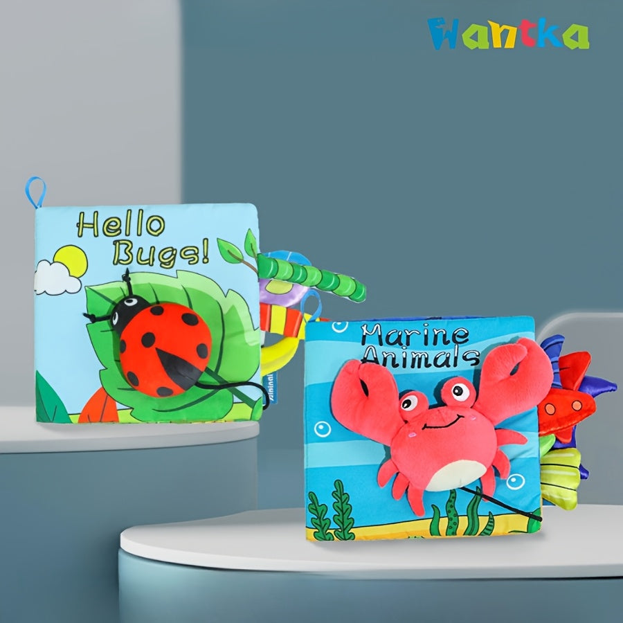 Soft Crinkle Busy Books Interactive Cloth Toy for Early Development