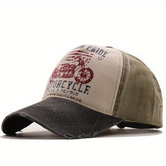 Vintage Motorcycle Graffiti Baseball Cap Snapback Sun Hat
