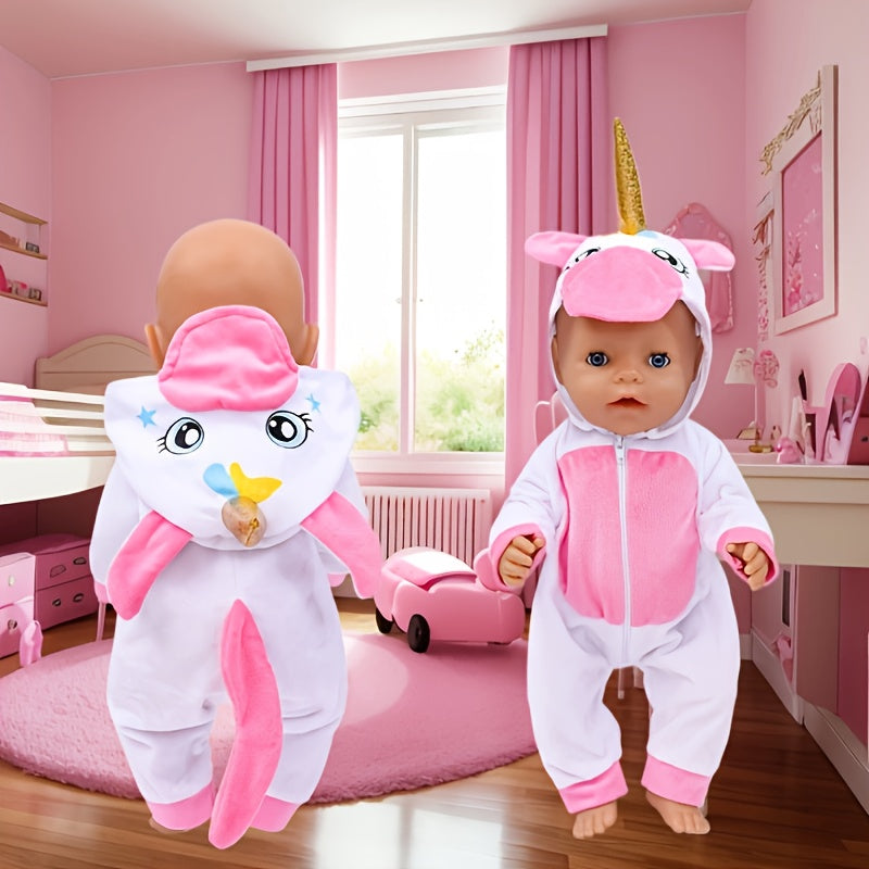 Unicorn Set for 35 56 45 Doll Accessories Pink Bunny Outfit Purple Pink Unicorn