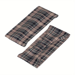 Vintage Plaid Headband for Sport & Casual Wear - Checkered Pattern