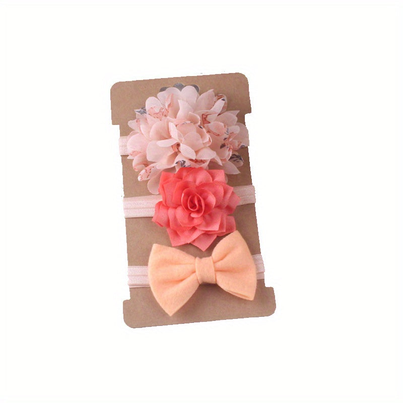 Headband Flowers Bow Hairband Decor for Baby Girls