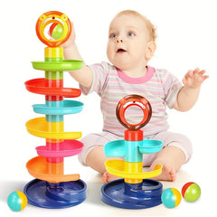Educational Marble Run Toy for Kids Colorful Rolling Bead Skyscraper