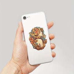 50pcs Mucha Style Stickers for Notebook Helmet Water Cup