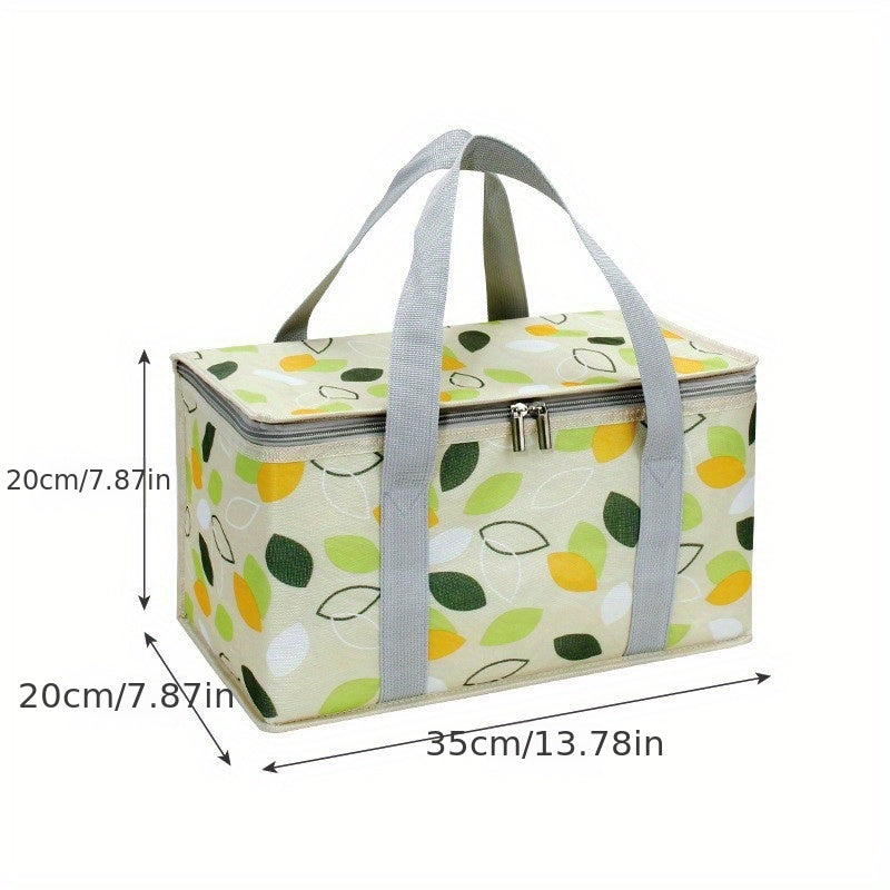 Foldable Oxford Insulation Basket Collapsible Cooler Bag