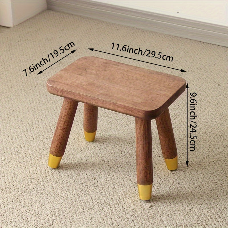 Solid Wood Small Stool Outdoor Removable Stool