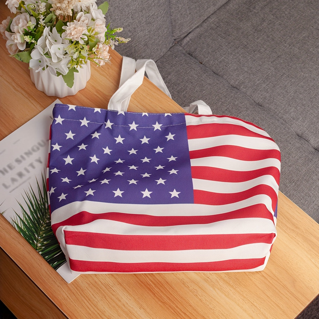American Flag Pattern Shoulder Bag for Independence