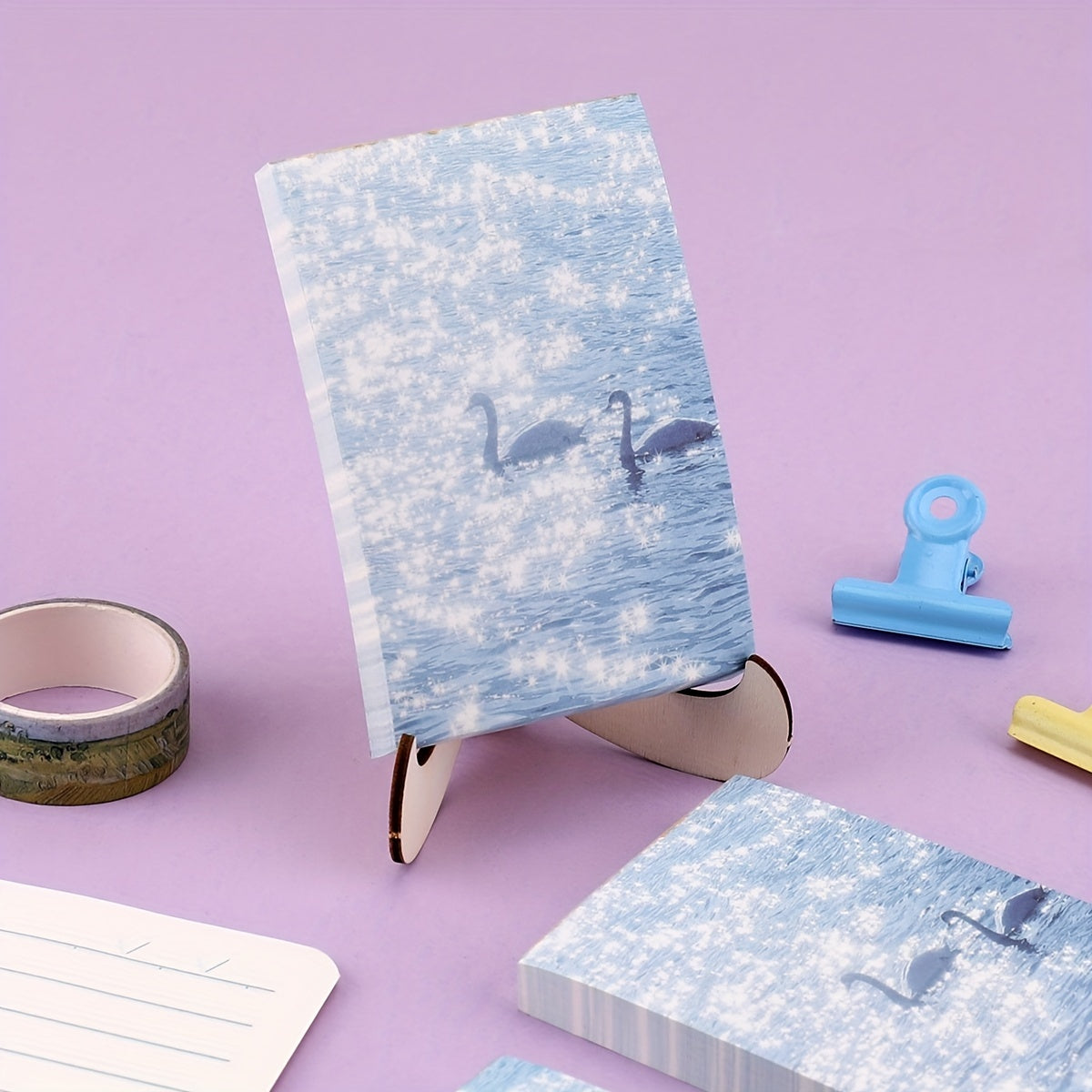 100pcs Art Style Journal Diary Material Message Note Paper
