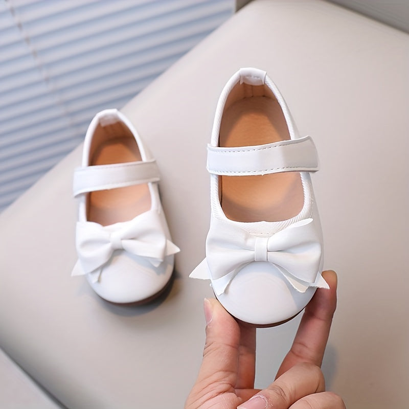 Bowknot Flat Shoes For Girls Non Slip Dress Shoes For Party