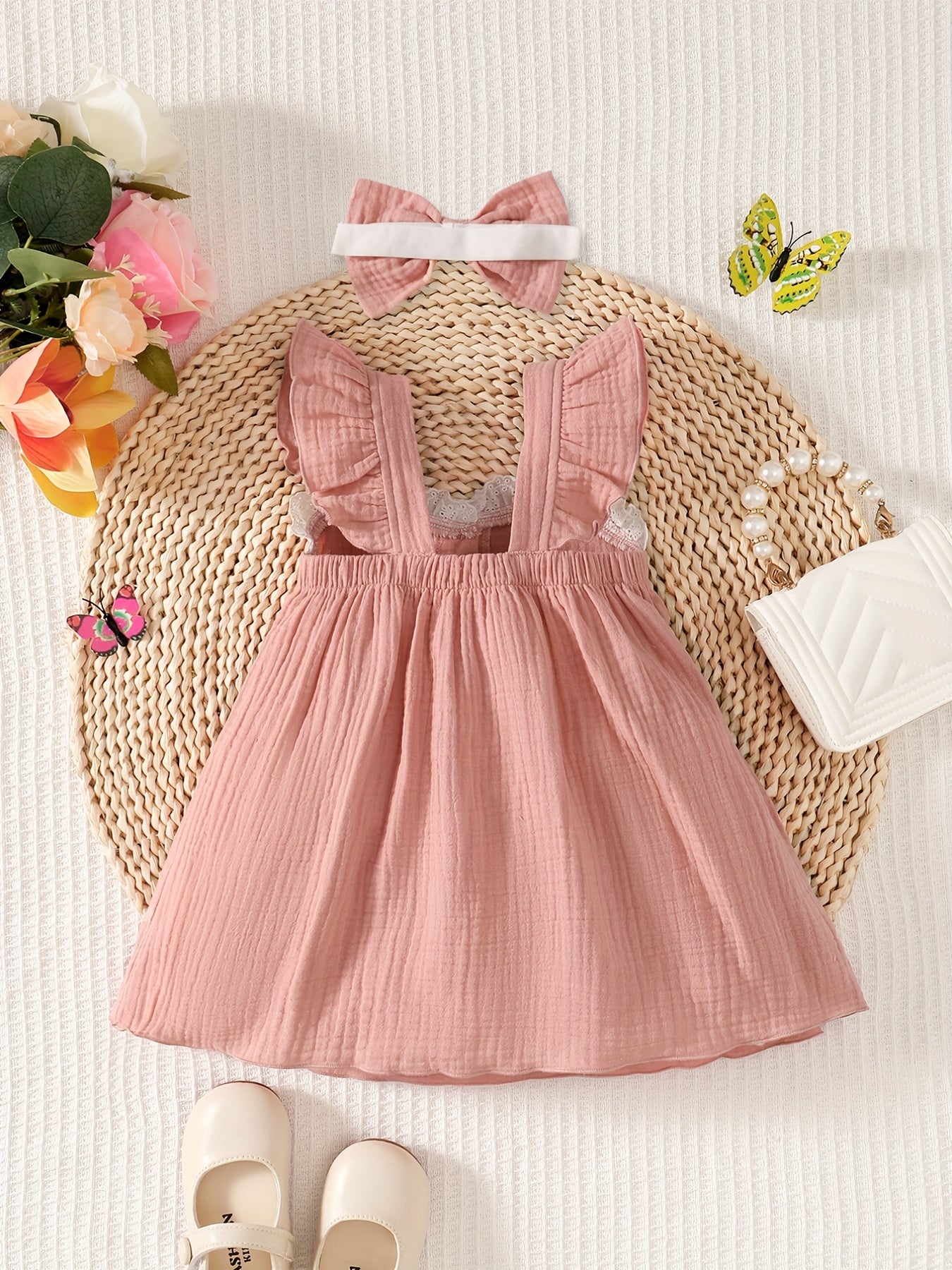 Baby Girls Puffy Princess Dress Pure Cotton Summer Clothes