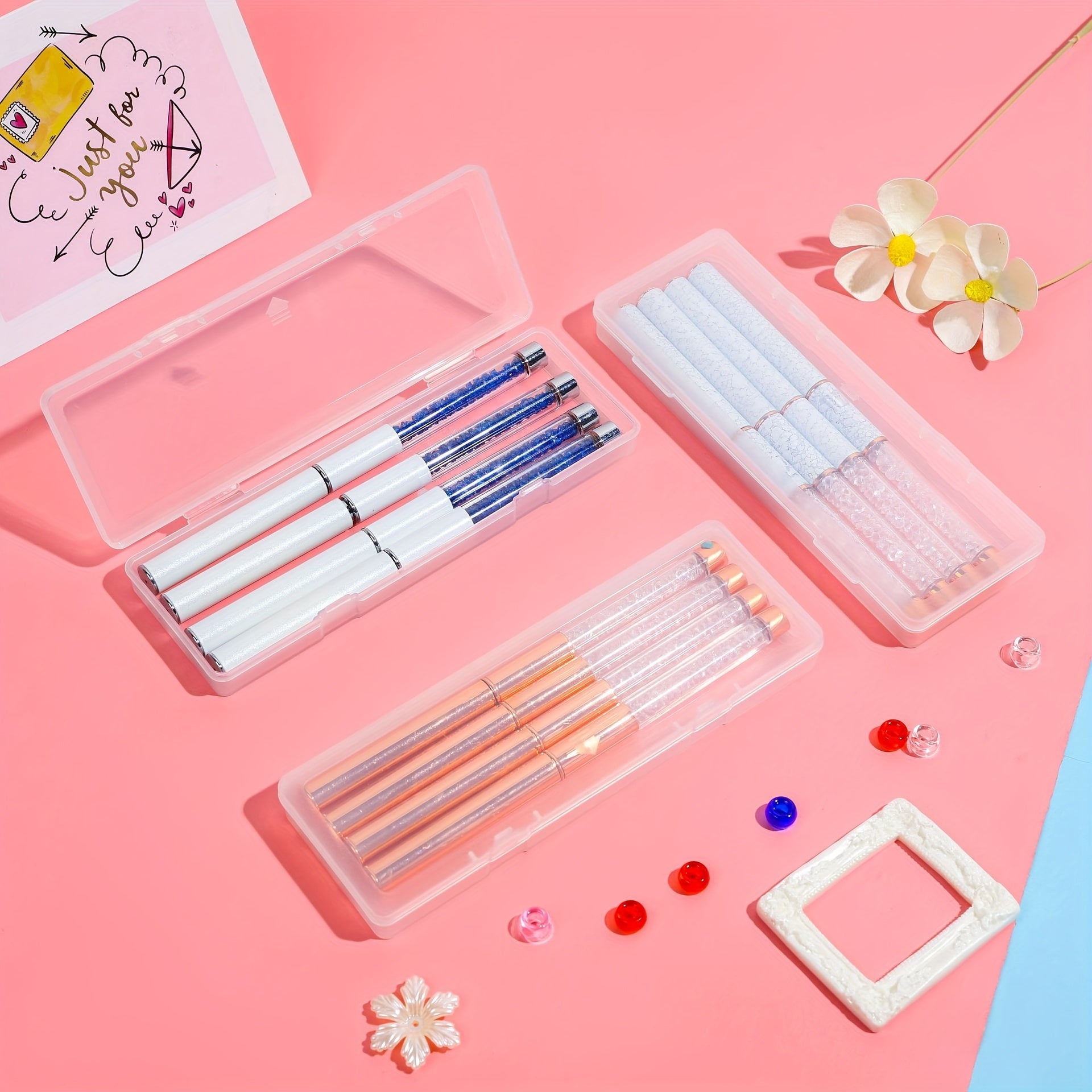 Pen Packaging Box Rectangular Flat Box PP Box Plastic Box