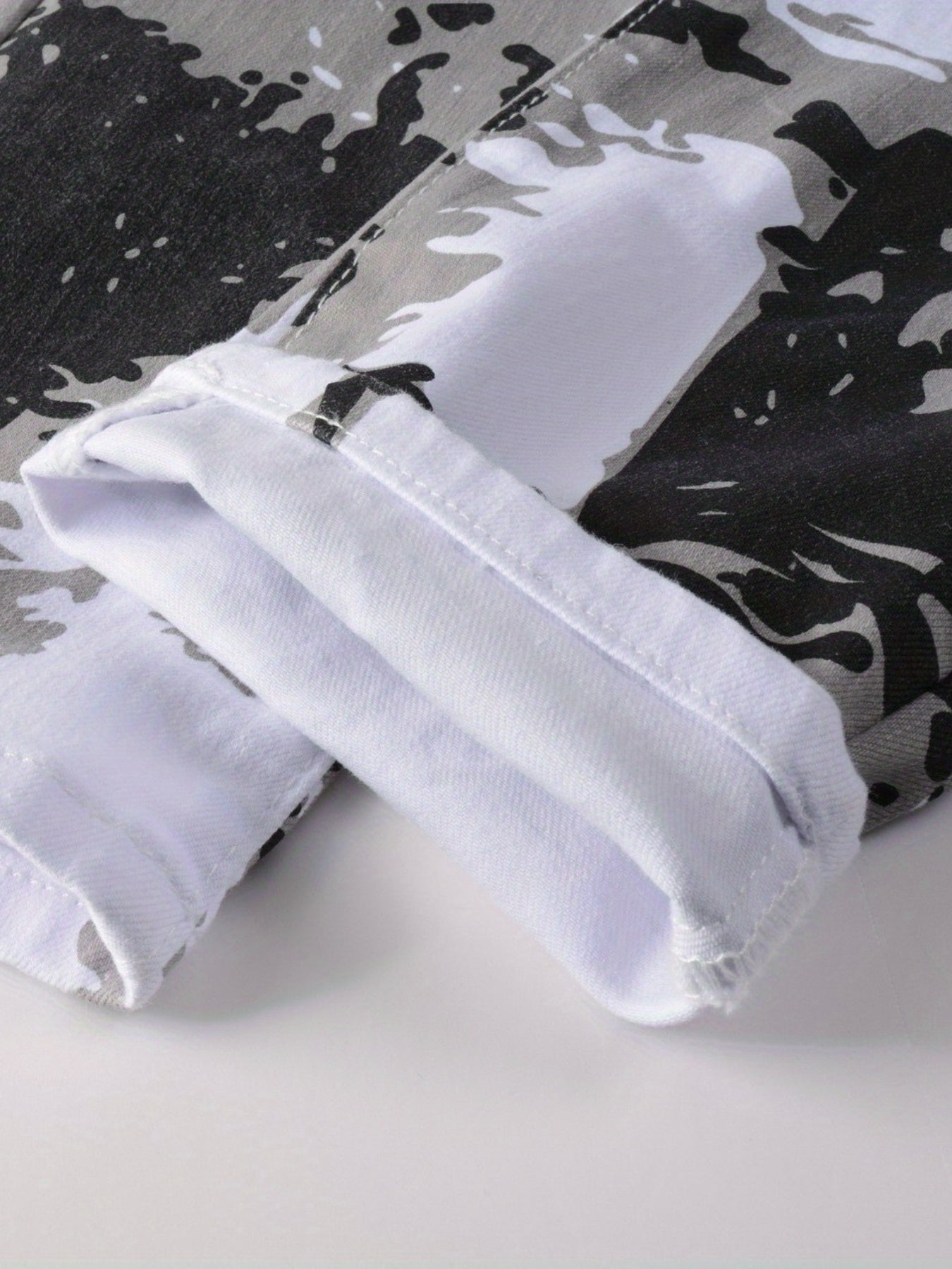 Men's Camo Jeans - Stretch Slim Fit Trousers for Outdoor Hiking