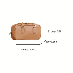 Retro Women's Handbag Adjustable Strap Brown Soft Handbag