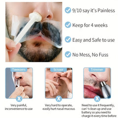 Gentle Nose Wax Sticks for Hair Removal and Nasal Cleaning