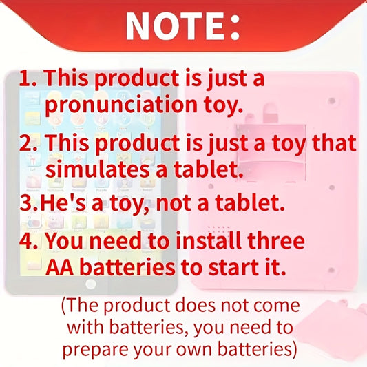 MAMXUAN Educational Tablet for Teens Touch & Voice Control English Vocabulary Nu
