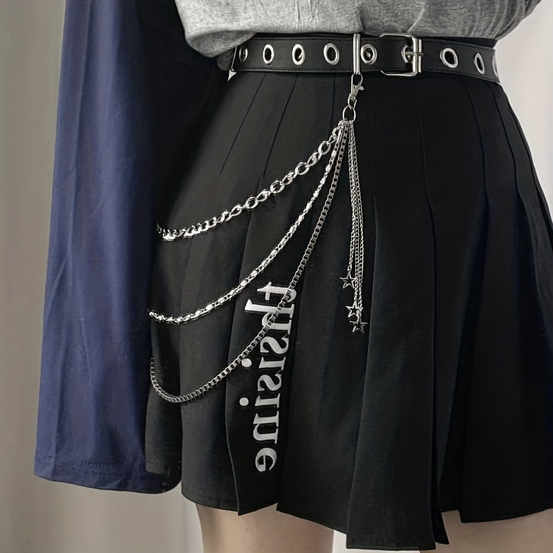 Pentagram Pendant Tassel Chain Punk Pant Chain