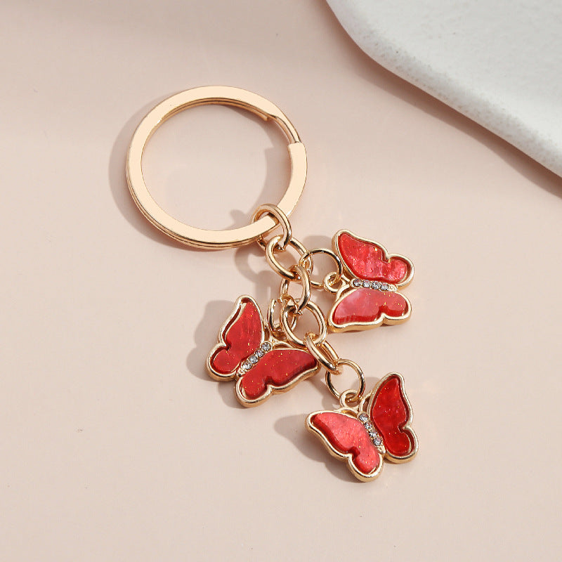 Colorful Butterfly Keychain for Your Keys