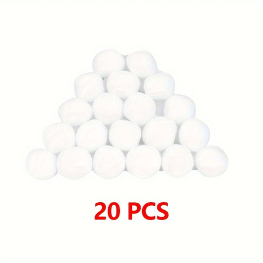20pcs Indoor Snowball Snow Toy Decorative Snowballs
