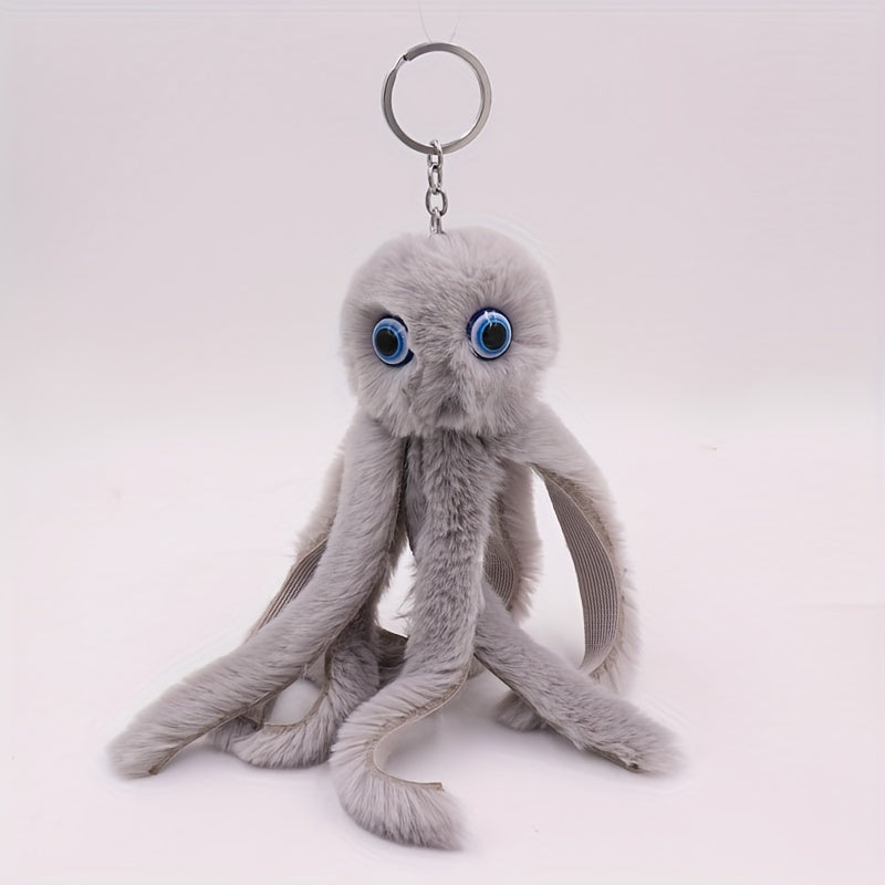 Octopus Keychain Plush Toy Bag Pendant Women's Shoulder Bag Accessory