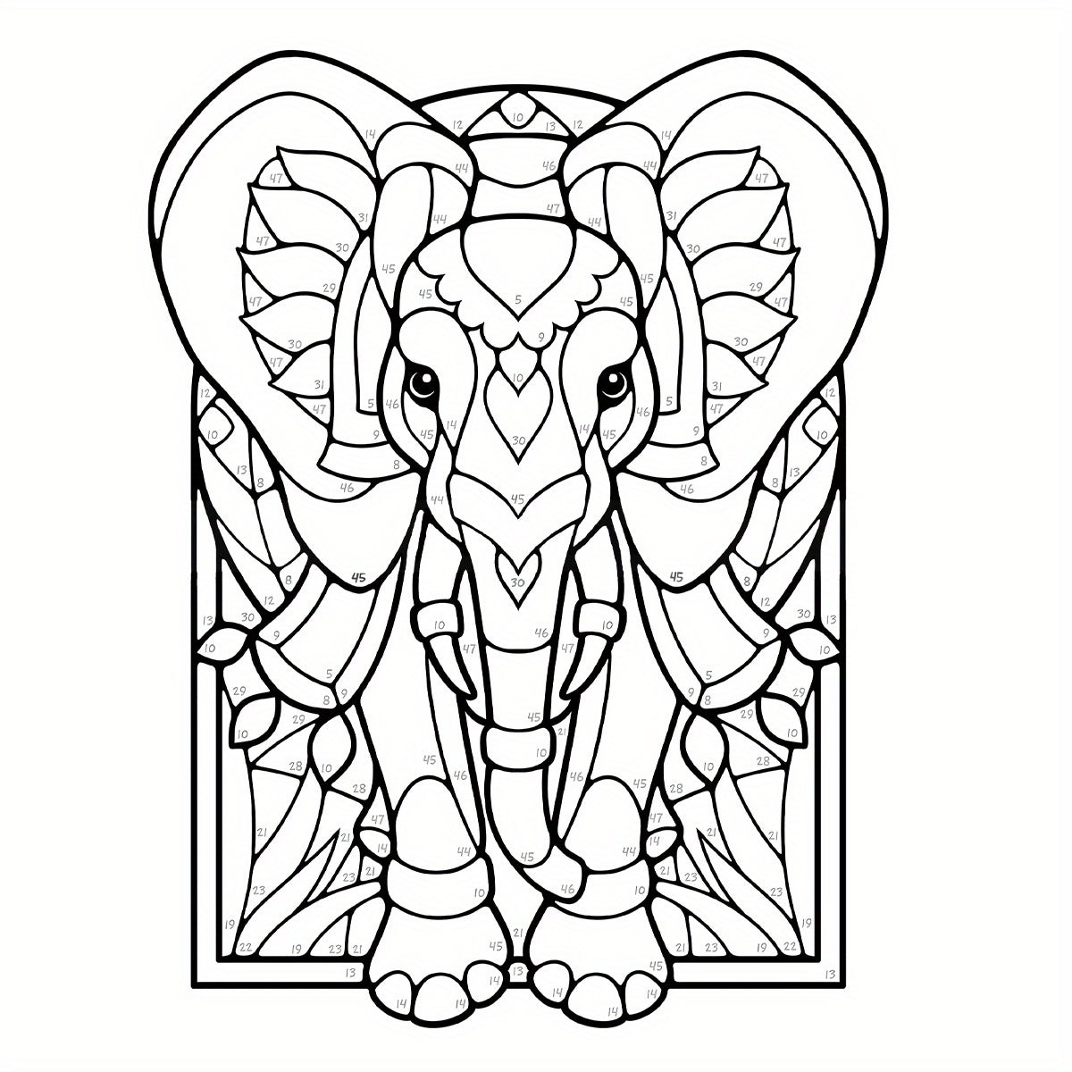 Animal Coloring Book Deluxe Edition with 22 Pages - Suitable for Adults