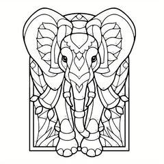 Animal Coloring Book Deluxe Edition with 22 Pages - Suitable for Adults