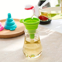 3pcs Mini Silicone Collapsible Funnels Kitchen Gadgets Accessories
