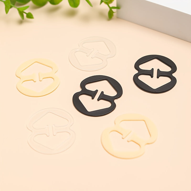 6pcs Invisible Bra Strap Clips Non slip Buckles Women's Lingerie Accessories
