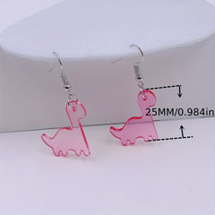 Fun Dino Acrylic Earrings for a Playful Look