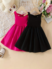 Girls Crisscross Back Vacation Dress
