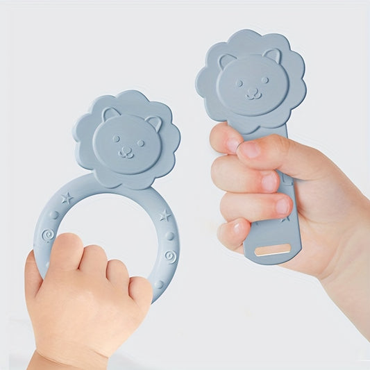 Silicone Lion Teether Toy Baby Soft Teething Toy