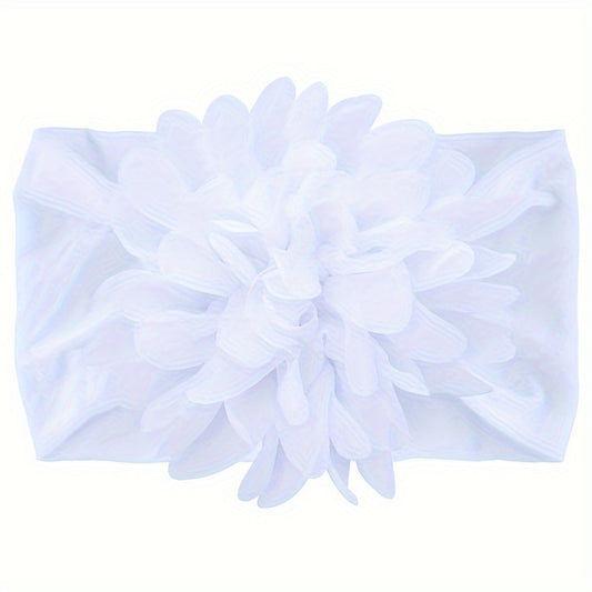 6pcs Kids Chiffon Flower Headscarf Nylon Headband