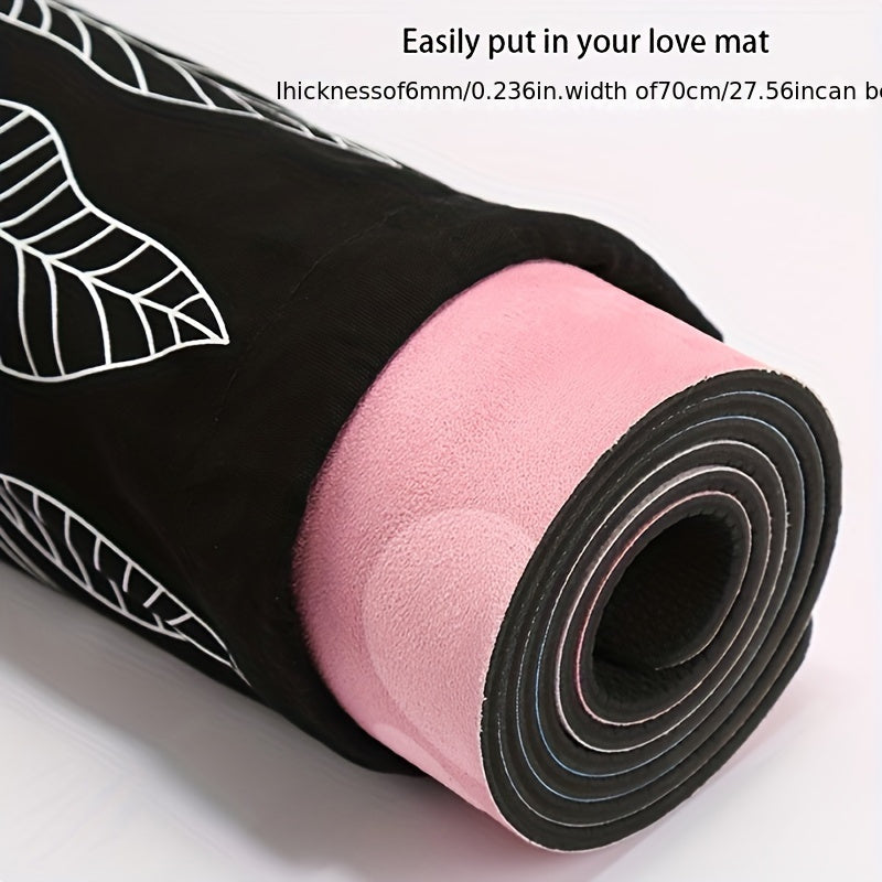 Canvas Yoga Mat Storage Bag, Portable Fitness Bag