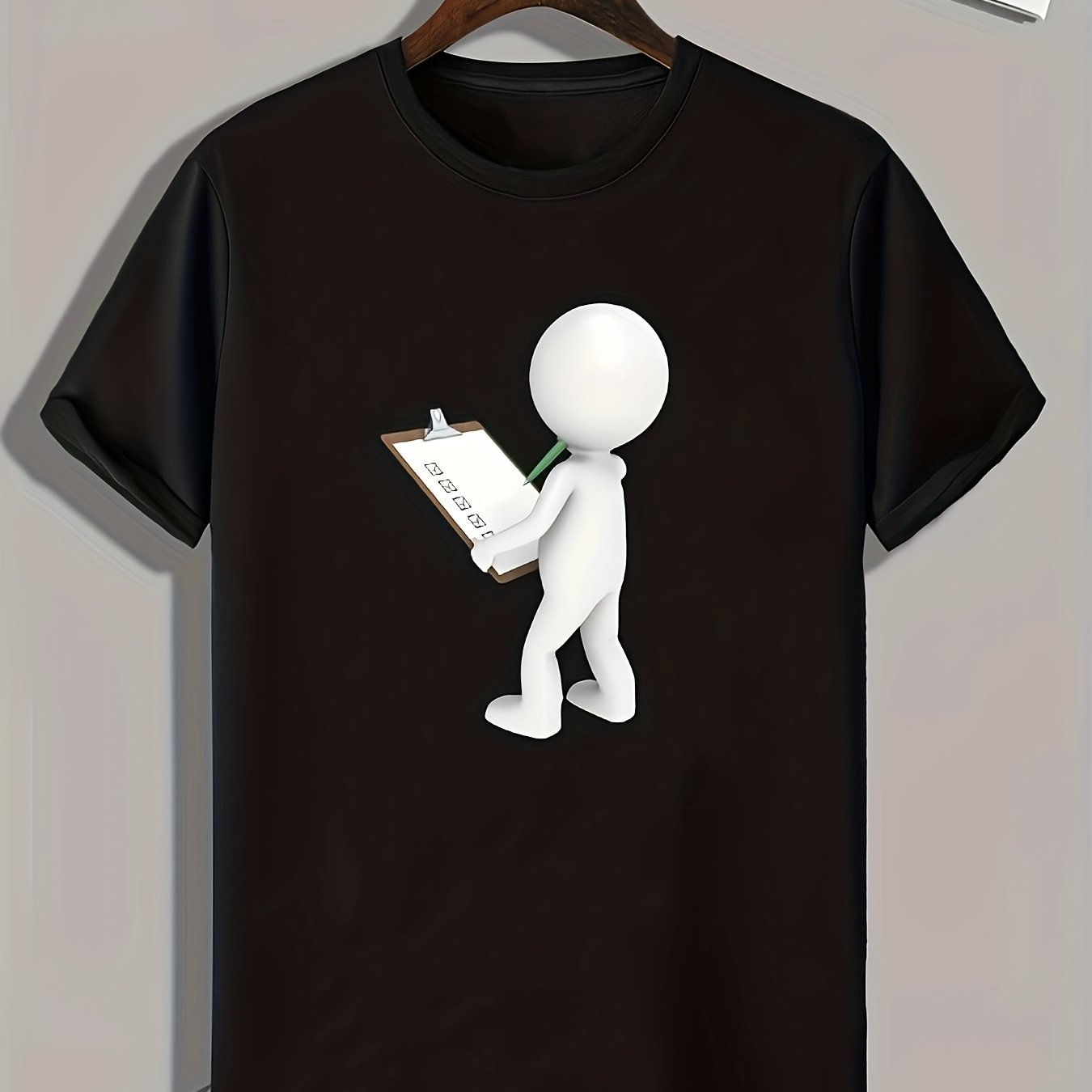 Cartoon Pattern Print Men's Comfy T-shirt