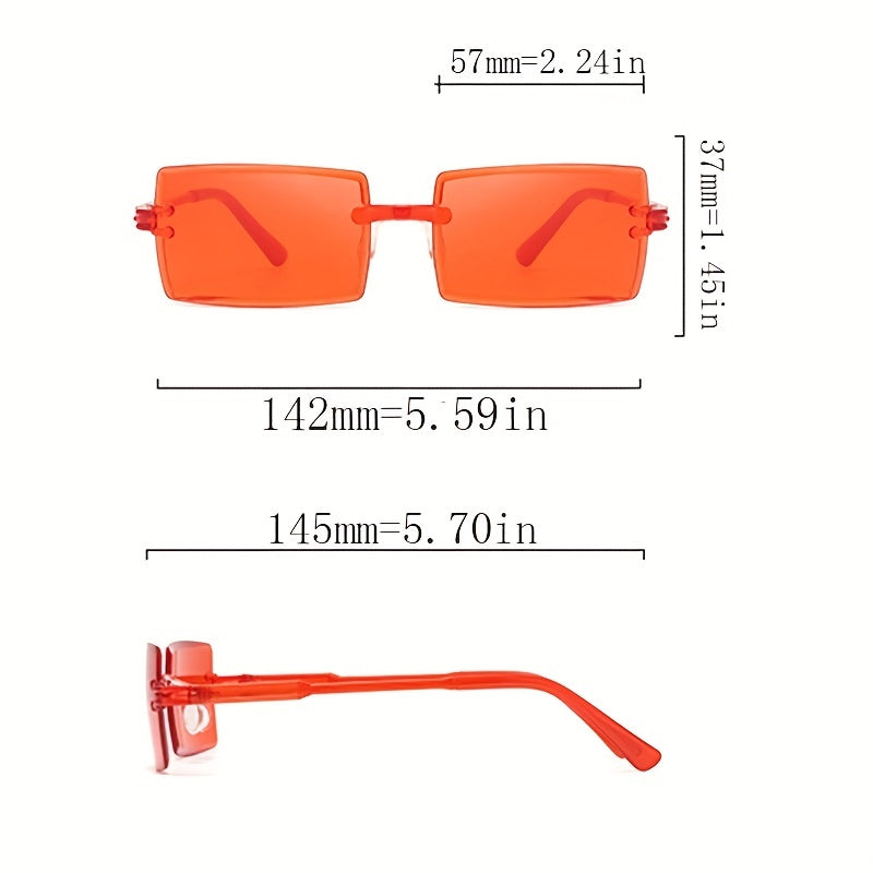 Photochromic Rimless Sunglasses UV400