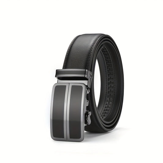 Men's Leather Belt Automatic Buckle Stylish Versatile Business Suit