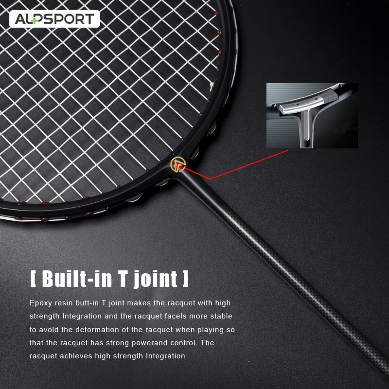 2pcs Alp XHP 100 Carbon Fiber Badminton Racket 6U 72g 30lbs Tension