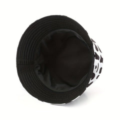 Sunscreen Sunshade Bucket Hat Outdoor Sports Cow Striped Basin Hat