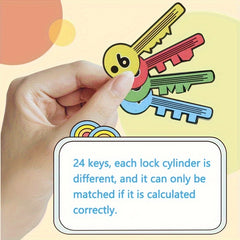 Math Matching Locks Toy Number Sorting Puzzle for Kids Ages 3