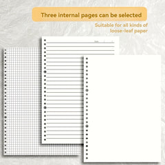 Customizable A5 Spiral Notebook Soft Cover Perforated Pages