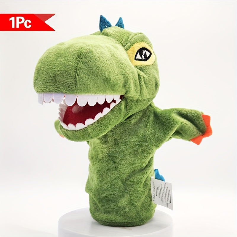 Interactive Dinosaur Hand Puppet Plush Toy for Kids