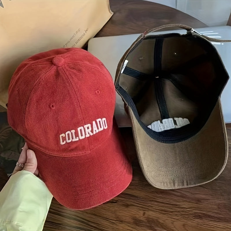 Wool Embroidery Alphabet Baseball Cap - American Retro Cap