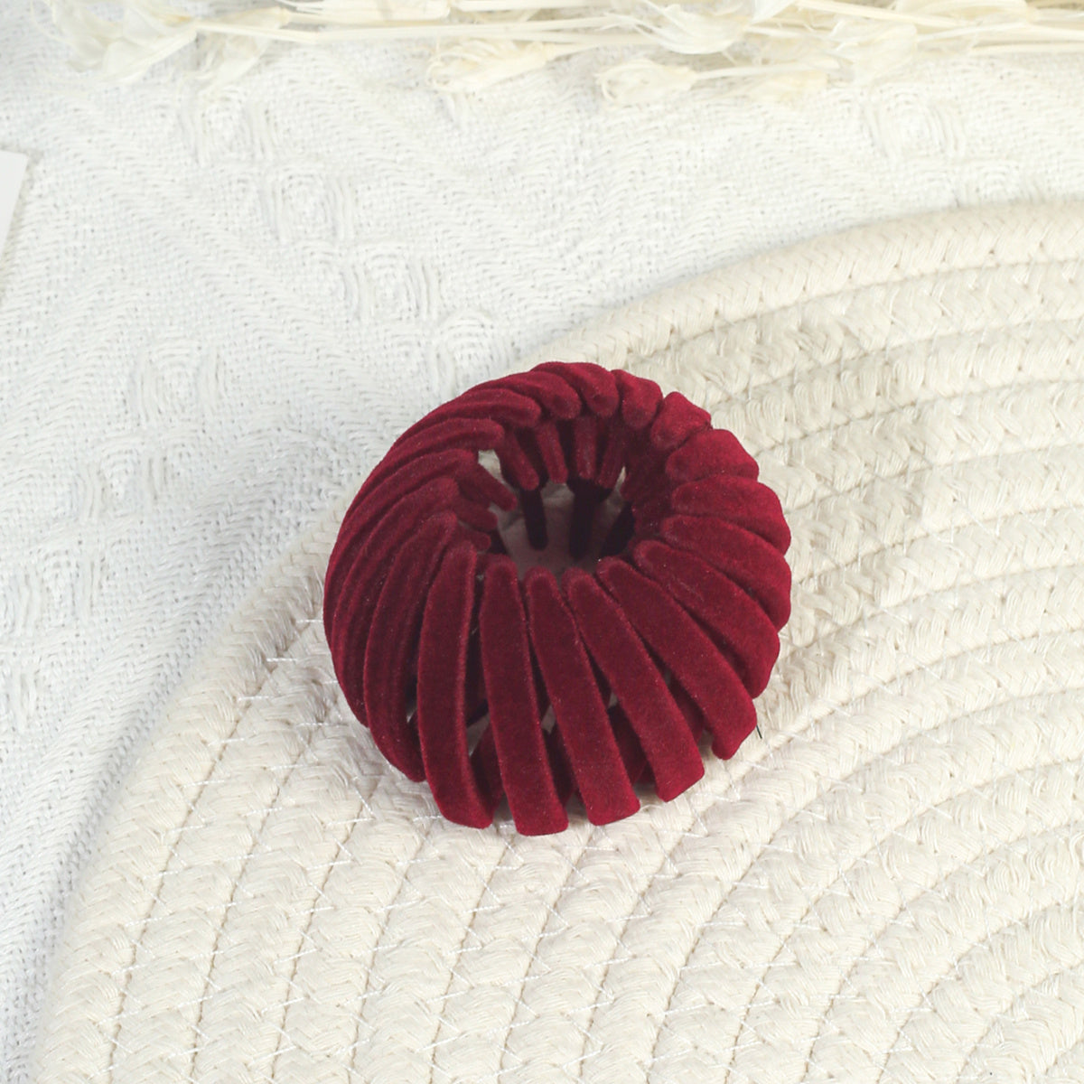 Bird'S Nest Plate Hairpin Expandable Ponytail Hair Clips