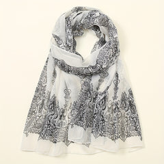 Breathable Print Scarf Sunscreen Shawl Casual Outdoor Wrap