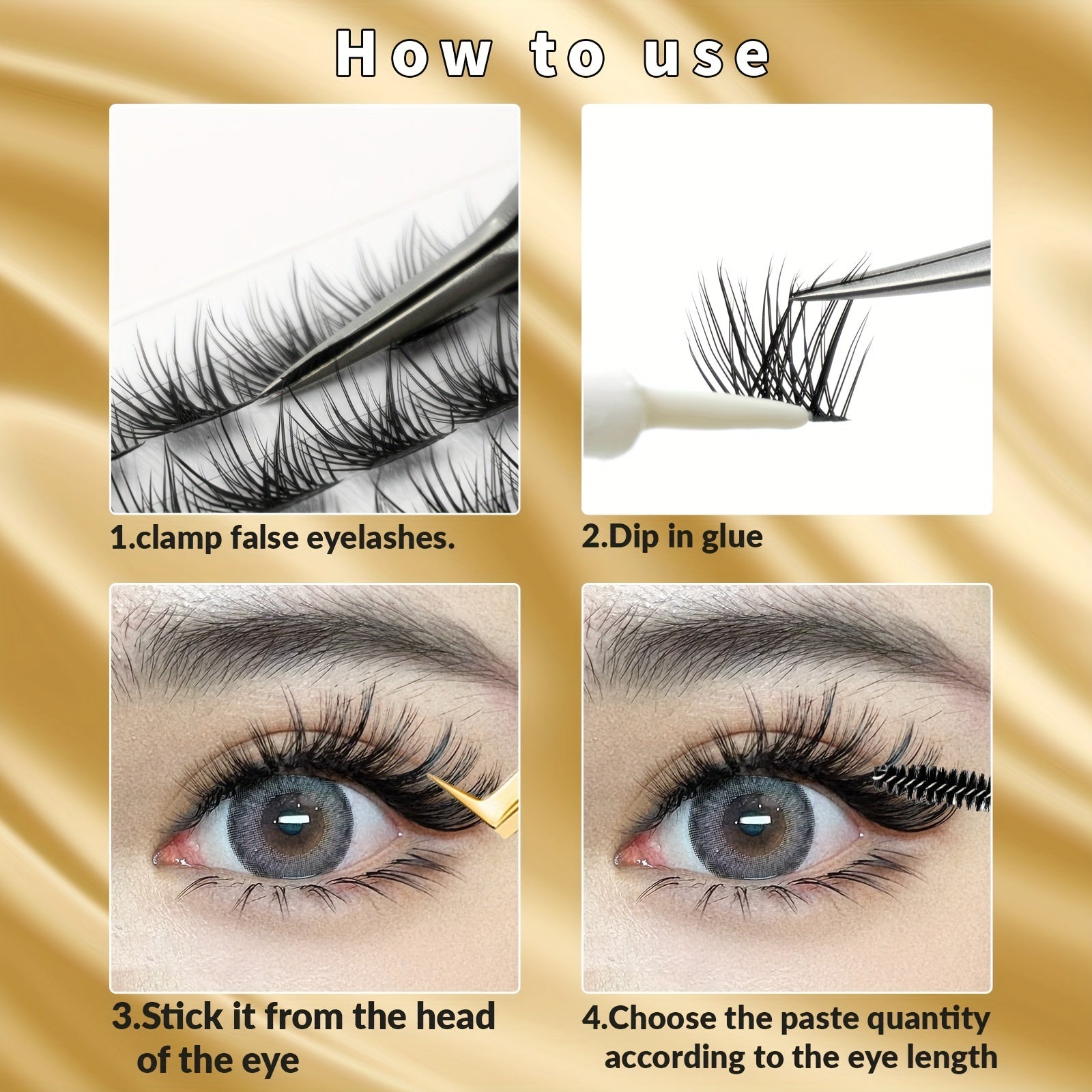 Individual Lashes Clusters DIY Eyelash Extensions