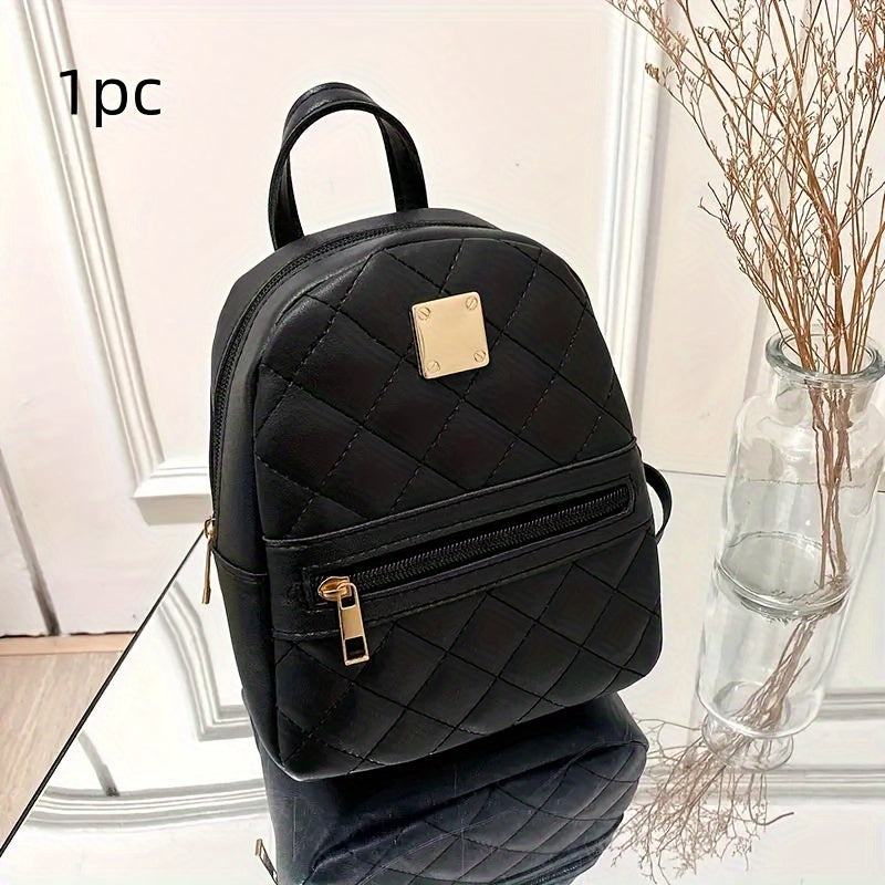 Small Shoulder Bag Faux Leather Casual Daypack