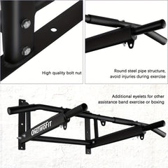 Wall Mounted Pull Up Bar for Arm & Core Strength Training Fitness