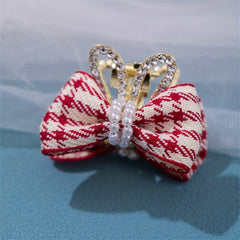 Double Sided Butterfly Bow Rabbit Ear Crown Hair Clip