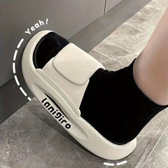 Men's Platform Slides Casual Non Slip Slippers Open Toe Soft Shoes