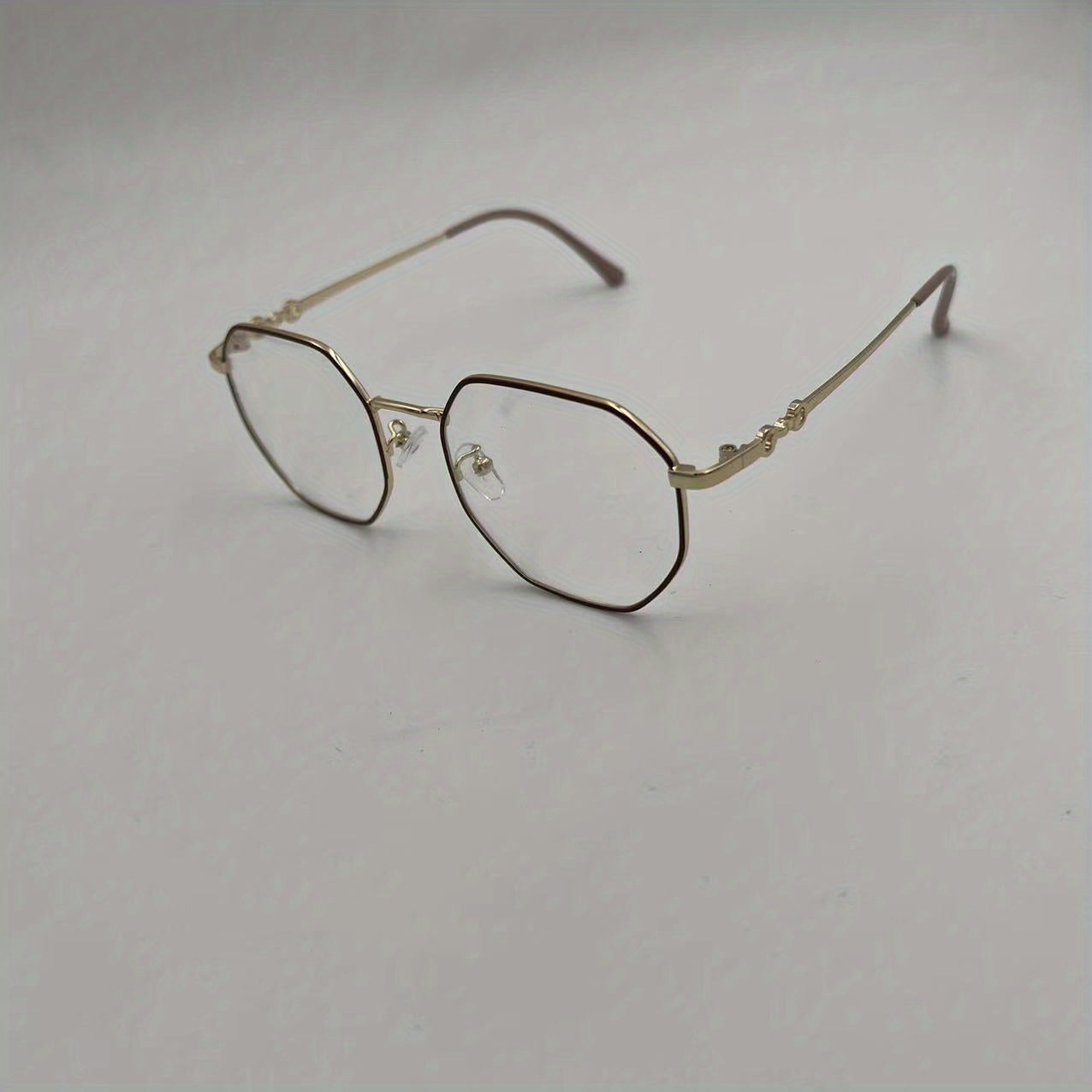 Polygonal Anti Light Glasses For Women Men Students