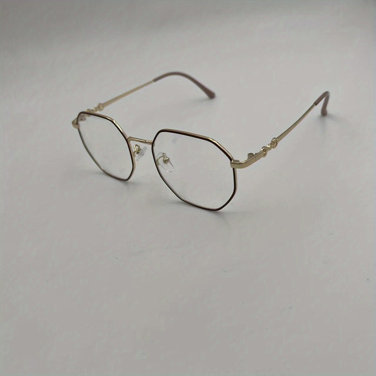 Polygonal Anti Light Glasses For Women Men Students